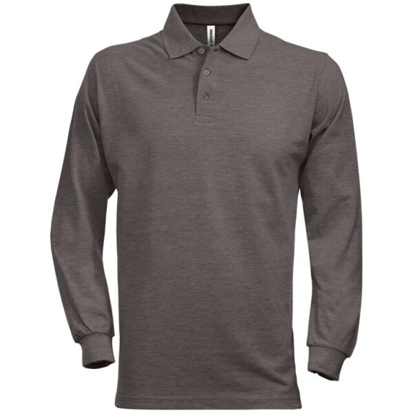 Fristads Acode heavy long sleeve polo shirt 1722 PIQ -  Grey