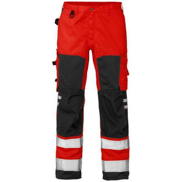 Fristads High vis trousers cl 2 2026 PLU -  Red