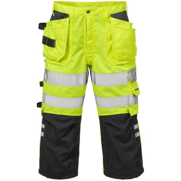 Fristads High vis craftsman pirate trousers class 2 2027 PLU -  Yellow