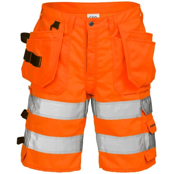 Fristads High vis craftsman shorts class 2 2028 PLU -  Orange