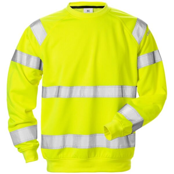 Fristads High vis sweatshirt class 3 7446 SHV -  Yellow