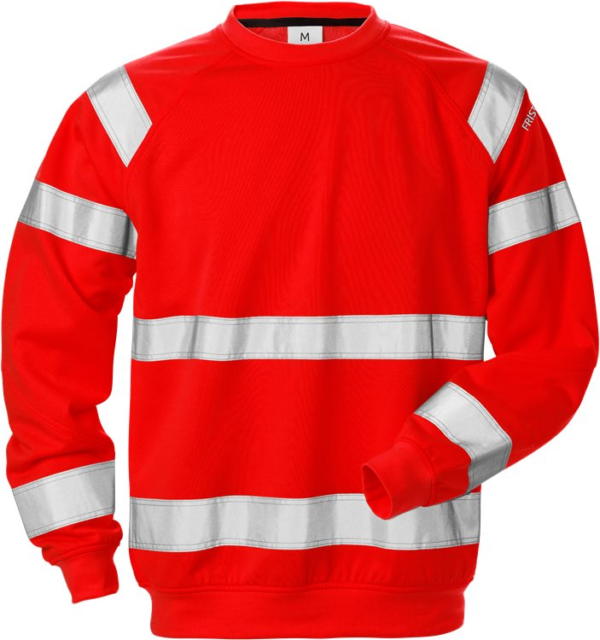 Fristads High vis sweatshirt class 3 7446 SHV -  Red