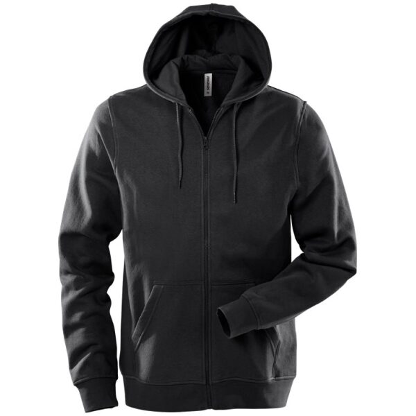 Fristads Acode hooded sweat jacket 1736 SWB -  Black