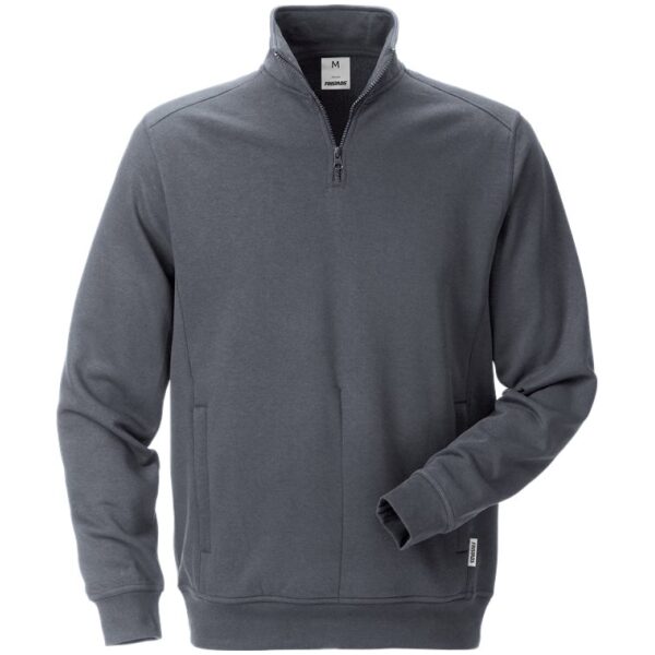 Fristads Half zip sweatshirt 7607 SM -  Grey