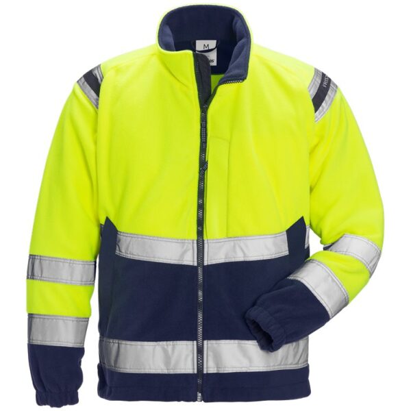 Fristads High vis windproof fleece jacket class 3 4041 FE -  Yellow