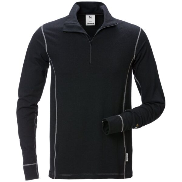 Fristads Flamestat half zip 7029 MOF -  Black