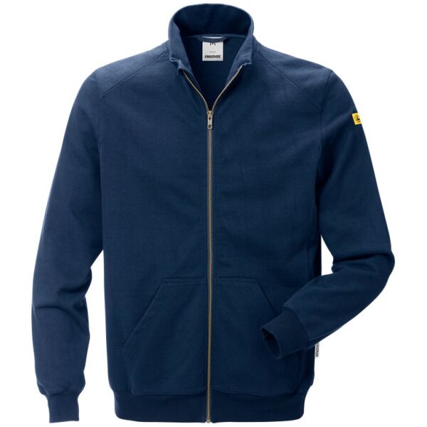 Fristads ESD sweat jacket 4080 XSM -  Blue