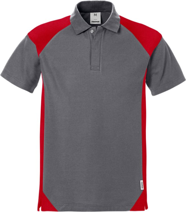 Fristads Polo shirt 7047 PHV -  Red/ Grey