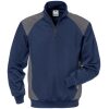 Fristads Half zip sweatshirt 7048 SHV -  Blue/ Grey