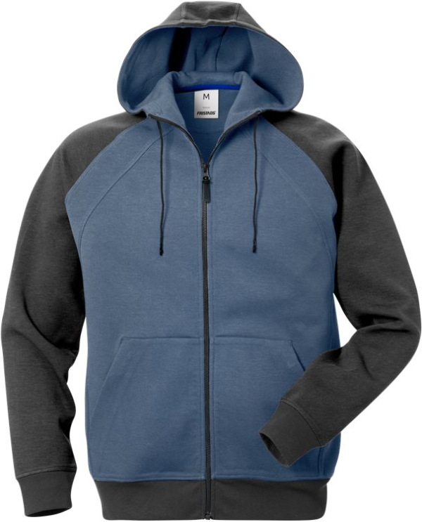Fristads Acode hooded sweat jacket 1757 DF -  Blue