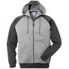 Fristads Acode hooded sweat jacket 1757 DF -  Grey