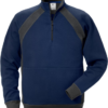 Fristads Acode half zip sweatshirt 1755 DF -  Blue/ Grey