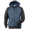 Fristads Acode hooded sweat jacket woman 1760 DF -  Blue