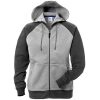 Fristads Acode hooded sweat jacket woman 1760 DF -  Grey