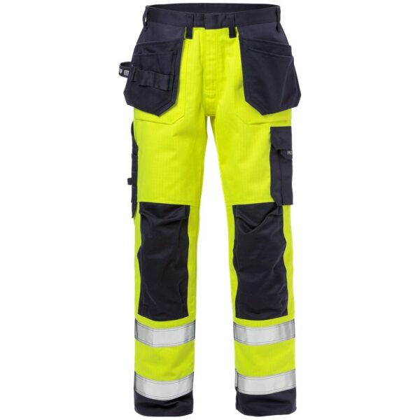 Fristads Flame high vis craftsman trousers class 2 2584 FLAM -  Yellow