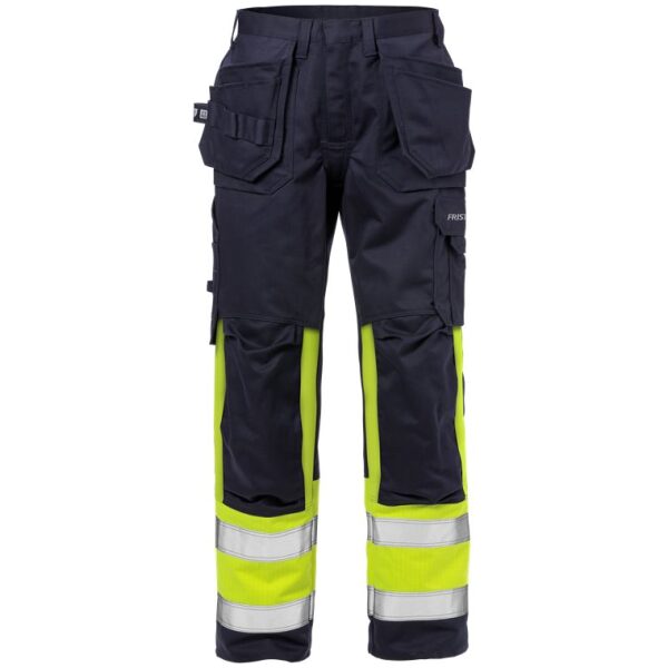 Fristads Flame high vis craftsman trousers class 1 2586 FLAM -  Yellow