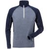 Fristads Half zip functional long sleeve t-shirt 7514 LKN -  Blue