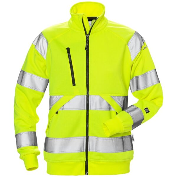 Fristads High vis sweat jacket woman class 3 7427 SHV -  Yellow