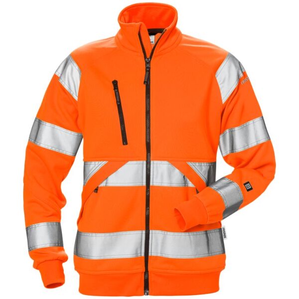 Fristads High vis sweat jacket woman class 3 7427 SHV -  Orange