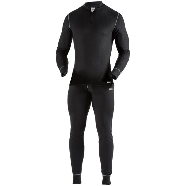 Fristads Half zip long sleeve t-shirt 789 OF - Black Fristads Half zip long sleeve t-shirt 789 OF - Black