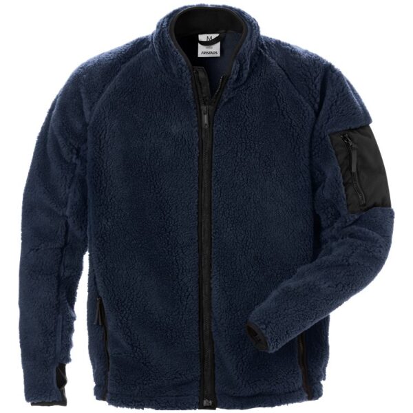 Fristads Fleece pile jacket 4064 P -  Blue