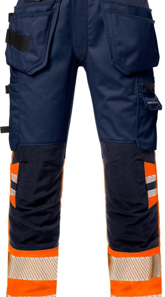 Fristads High vis craftsman stretch trousers class 1 2706 PLU -  Orange