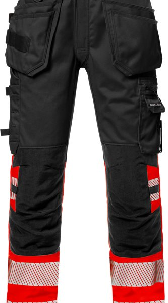 Fristads High vis craftsman stretch trousers class 1 2706 PLU -  Red