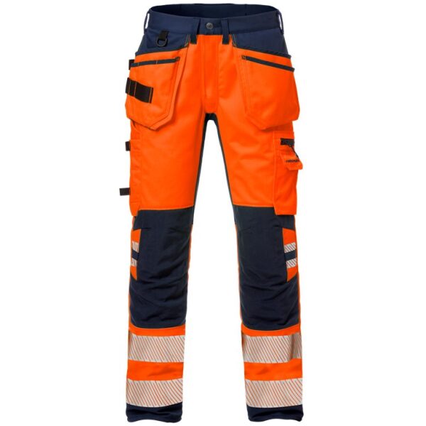 Fristads High vis craftsman stretch trousers class 2 2707 PLU -  Orange