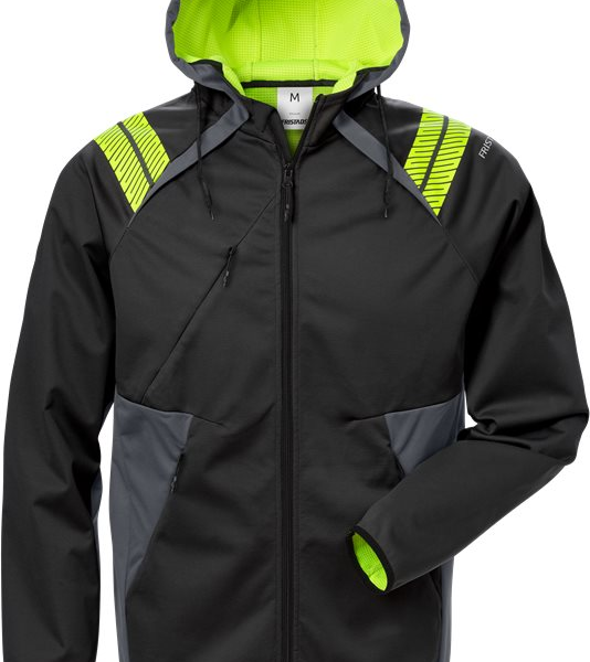 Fristads Hooded softshell jacket 7461 BON -  Black