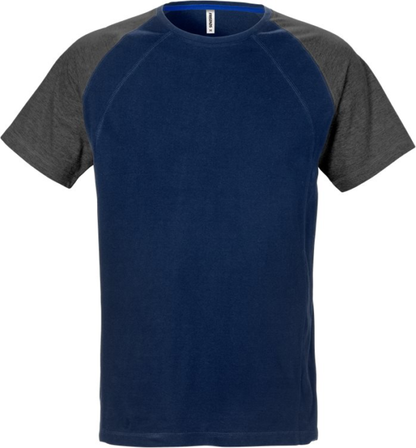 Fristads Acode t-shirt 7652 BSJ - Blue/ Grey Fristads Acode t-shirt 7652 BSJ - Blue/ Grey