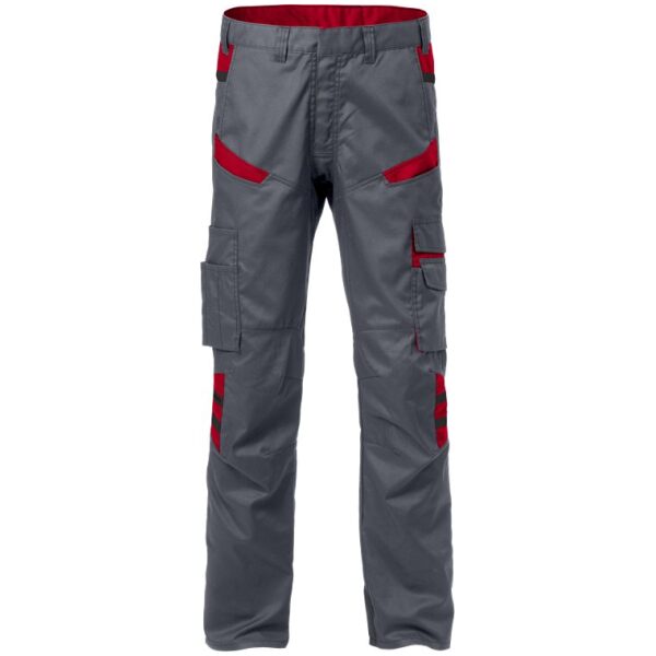 Fristads Trousers 2552 STFP -  Red/ Grey