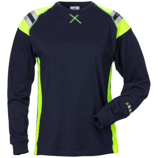 Fristads Flamestat long sleeve t-shirt woman 7098 TFLH - Blue Fristads Flamestat long sleeve t-shirt woman 7098 TFLH - Blue