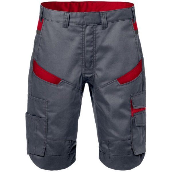 Fristads Shorts 2562 STFP -  Red/ Grey
