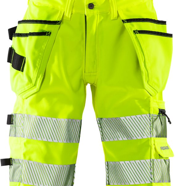 Fristads High vis stretch shorts woman cl 1 2529 PLU -  Yellow