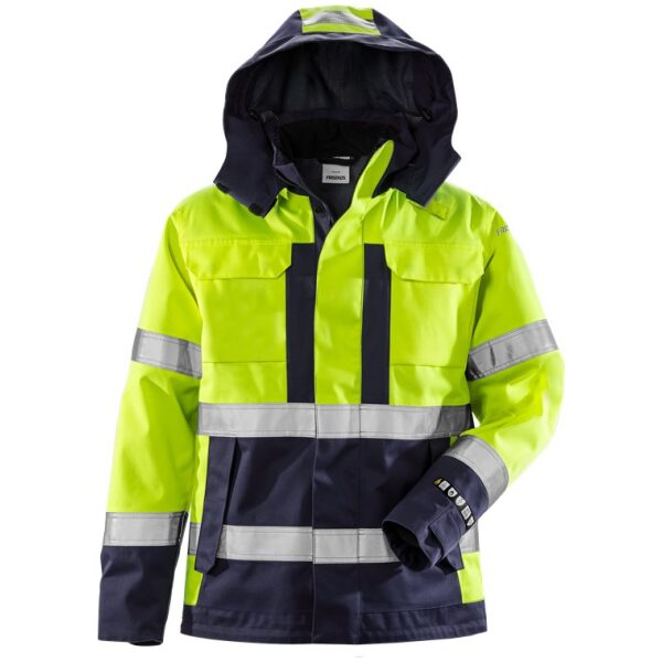 Fristads Flame high vis Airtech® shell jacket class 3 4022 FLR - Yellow Fristads Flame high vis Airtech® shell jacket class 3 4022 FLR - Yellow