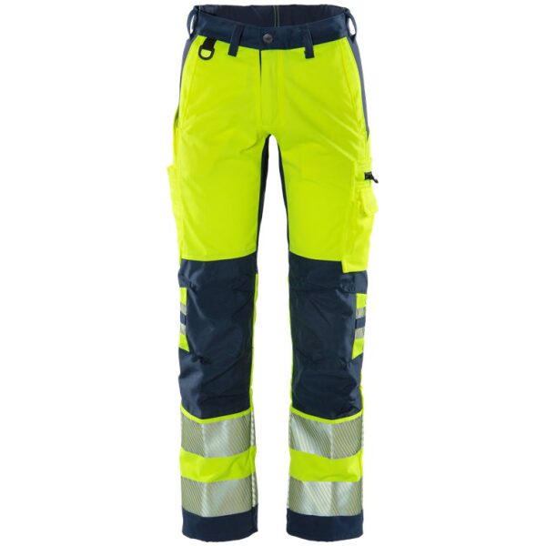 Fristads High vis stretch trousers class 2 2712 PLU -  Yellow/ Blue