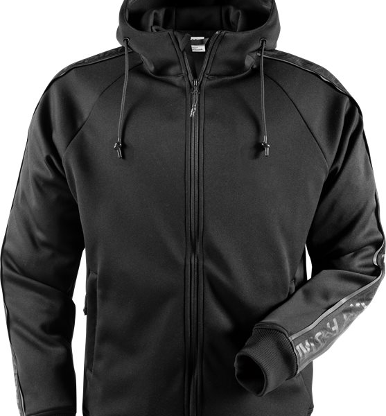 Fristads Hooded sweat jacket 7464 SSL -  Black