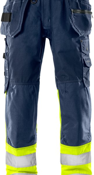 Fristads High vis craftsman trousers woman class 1 2172 NYC -  Yellow