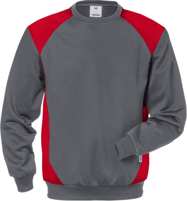 Fristads Sweatshirt 7148 SHV - Red/ Grey Fristads Sweatshirt 7148 SHV - Red/ Grey